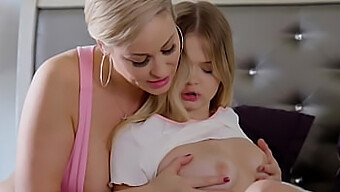 Stepmom And Daughter Engage In Sexual Activity - Milf And Teen