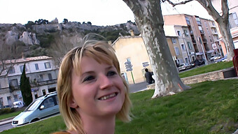 A Lovely French Girl Eats And Takes It From Behind In Her Hometown