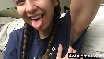 ¡hermosa Amateur Con Axilas Peludas En Una Secuencia De Ensueño Sensual!