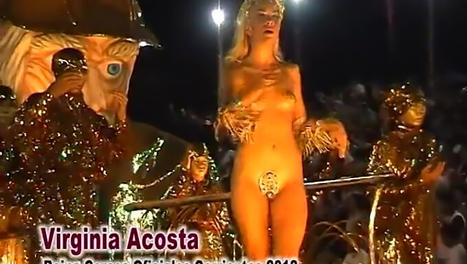 Blond Bomb Virginia Acosta Tar Allt På Corrientes Carnival