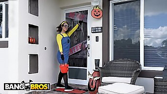 Evelin Stone'S Hilarious Halloween Prank On Bruno'S Manhood In A Pumpkin