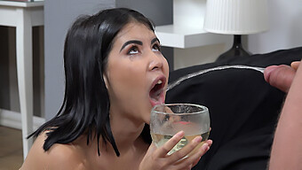 A Willing Submissive Receives Oral Piss Play From Her Partner