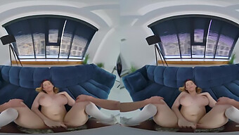 Experience The Ultimate Pleasure With A Virtual Reality Handjob And Shaved Pussy