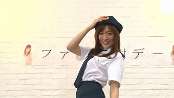 A Young Japanese Girl Dons A Police Officer Outfit And Engages In Oral And Vaginal Intercourse With Multiple Men