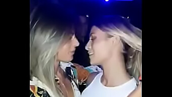 European Beauties Engage In Public Lesbian Encounter