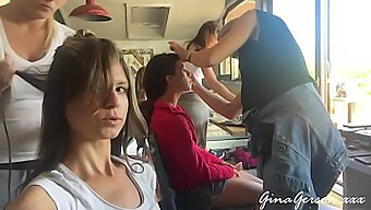 เด็กสาวผมทองขนาดเล็ก Gina Gerson ถ่ายในสตูดิโอของ Rocco